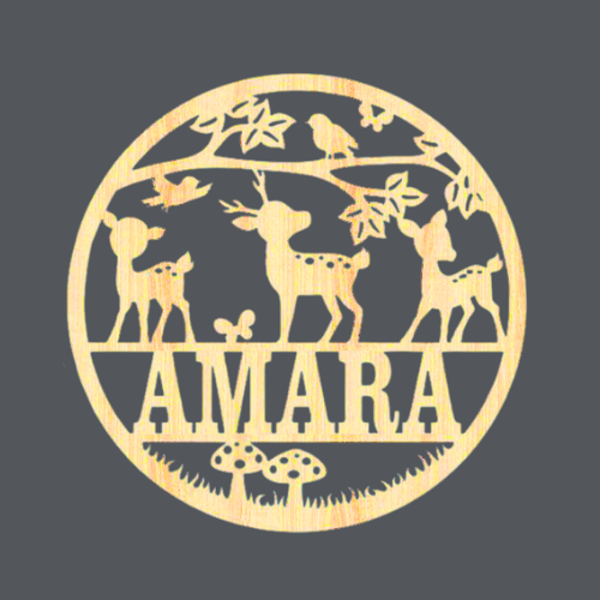 Bambi - Name Wood Art