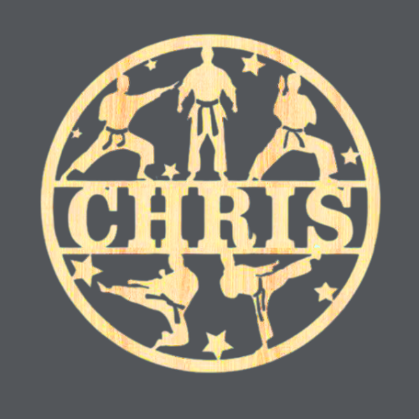 Martial Arts 2 - Name Wood Art
