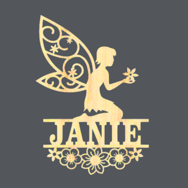 Fee - Fairy 1 - Name Wood Art