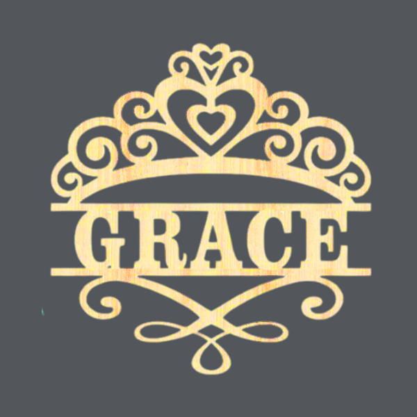 Princess 2 - Name Wood Art