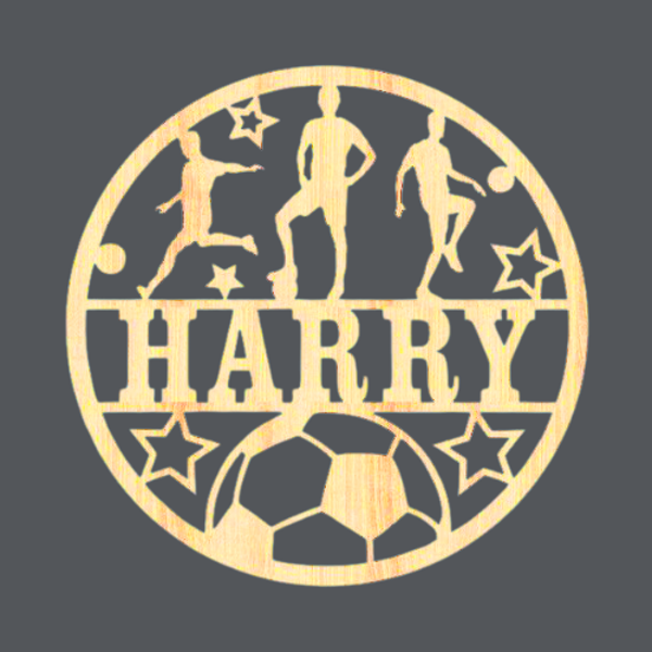 Football 2 - Name Wood Art