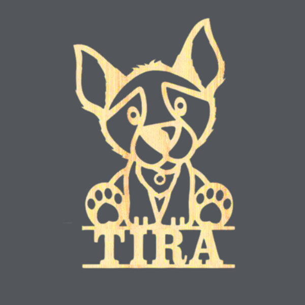 Dog 4 - Name Wood Art