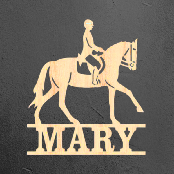 Horse 1 - Name Wood Art