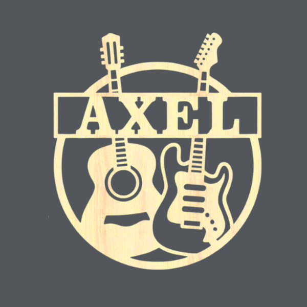Guitar 2 - Name Wood Art