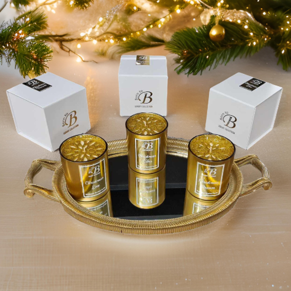 Christmas Gold Collection - Bougies Parfumées Artisanales