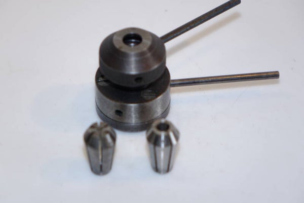 M12x1 Spantanghouder Unimat SL en DB met 2 spantangen 2 en 6 mm  Art. 7428