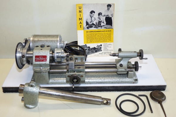 Emco unimat DB 2  met kolom , folder en tools.  Art. 7455