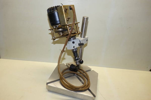 Kolom met nieuwe boorkop en motor emco unimat 3   art.7469