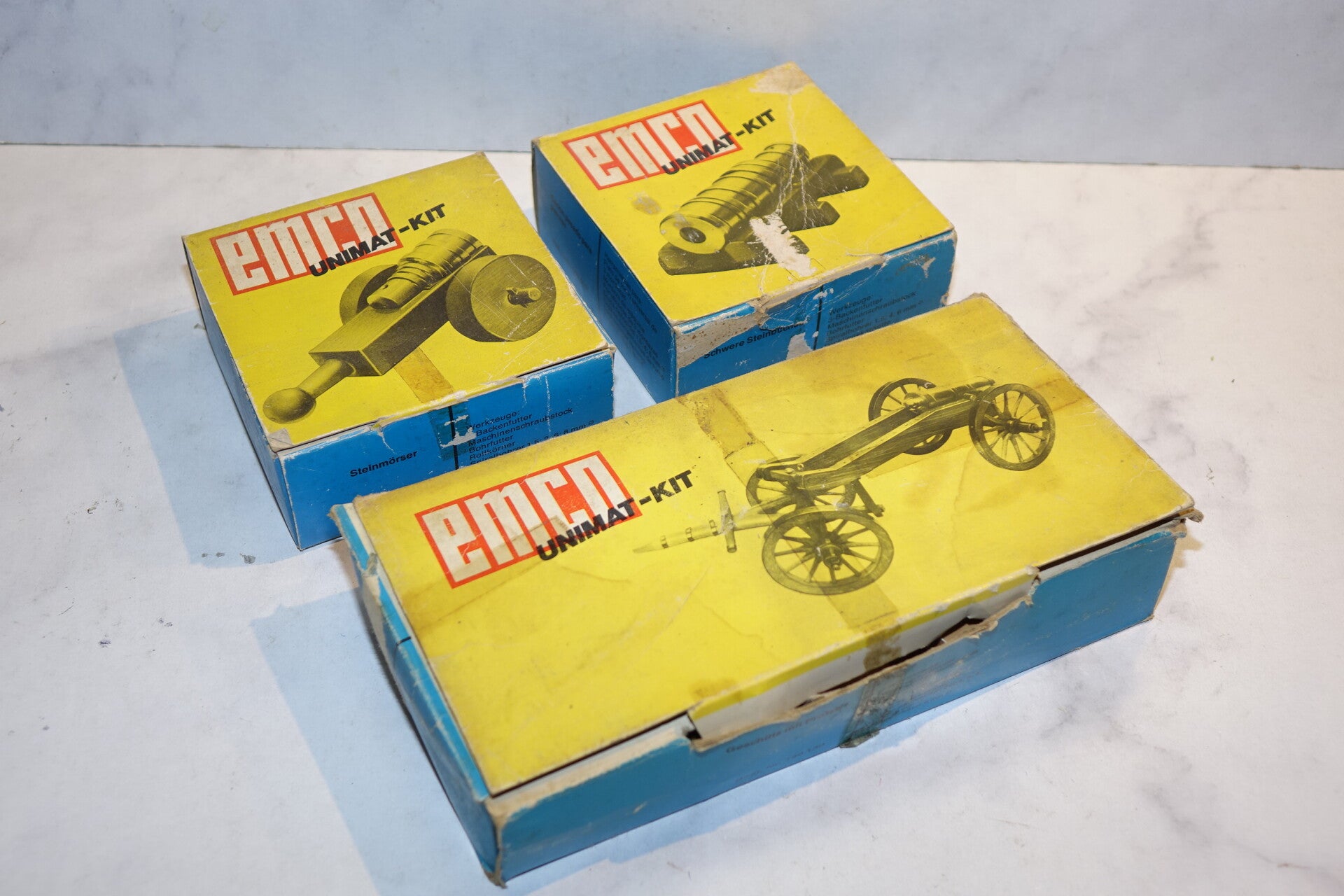 3 unieke en complete vintage jaren 60 setjes  , origineel Emco Art. 4649