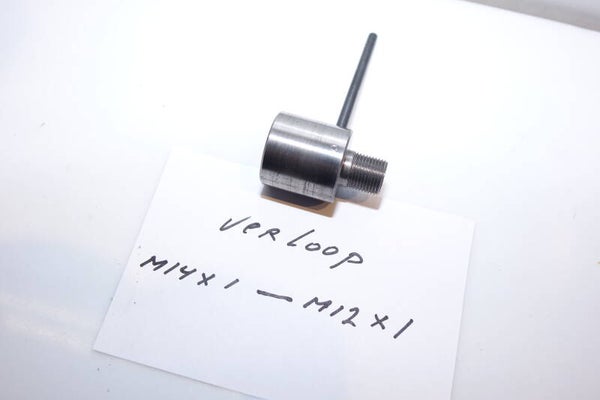 Verloop M14x1 inwendig naar M12x1 uitwendig Art. 7371