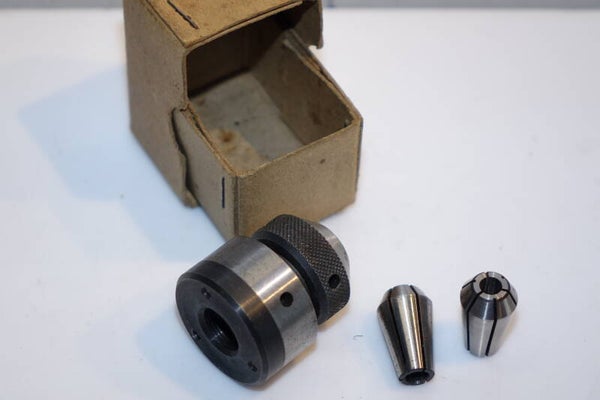 Originele Emco unimat Spantang met 3 en 6 mm E16 spantangen Art. 7373