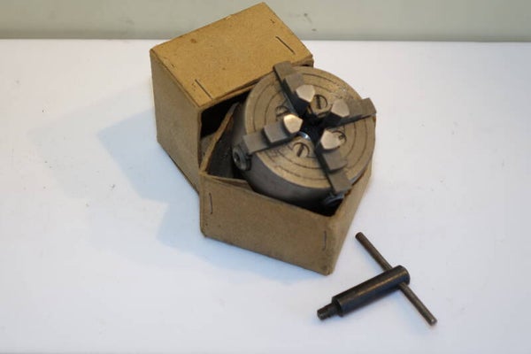 Emco Unimat 3 draaibank Vierklauw M14x1 onafhankelijk verstelbare bekken. Art. 7380