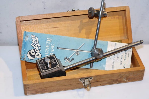 Gebruikte Eclips magneetstandaard voor micrometer Art.7395
