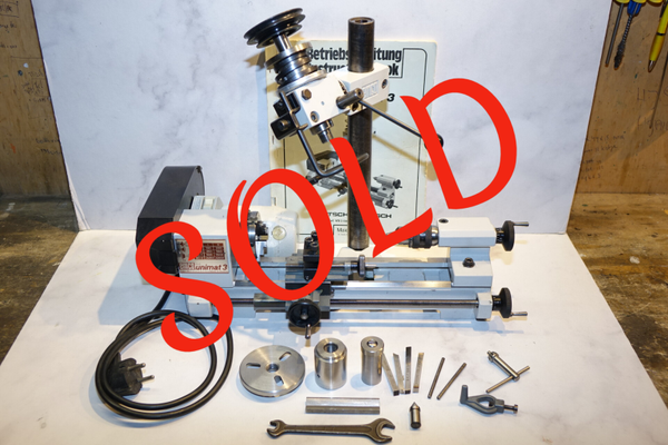 Emco Unimat 3 met Frees/boor kolom  Art. 3624