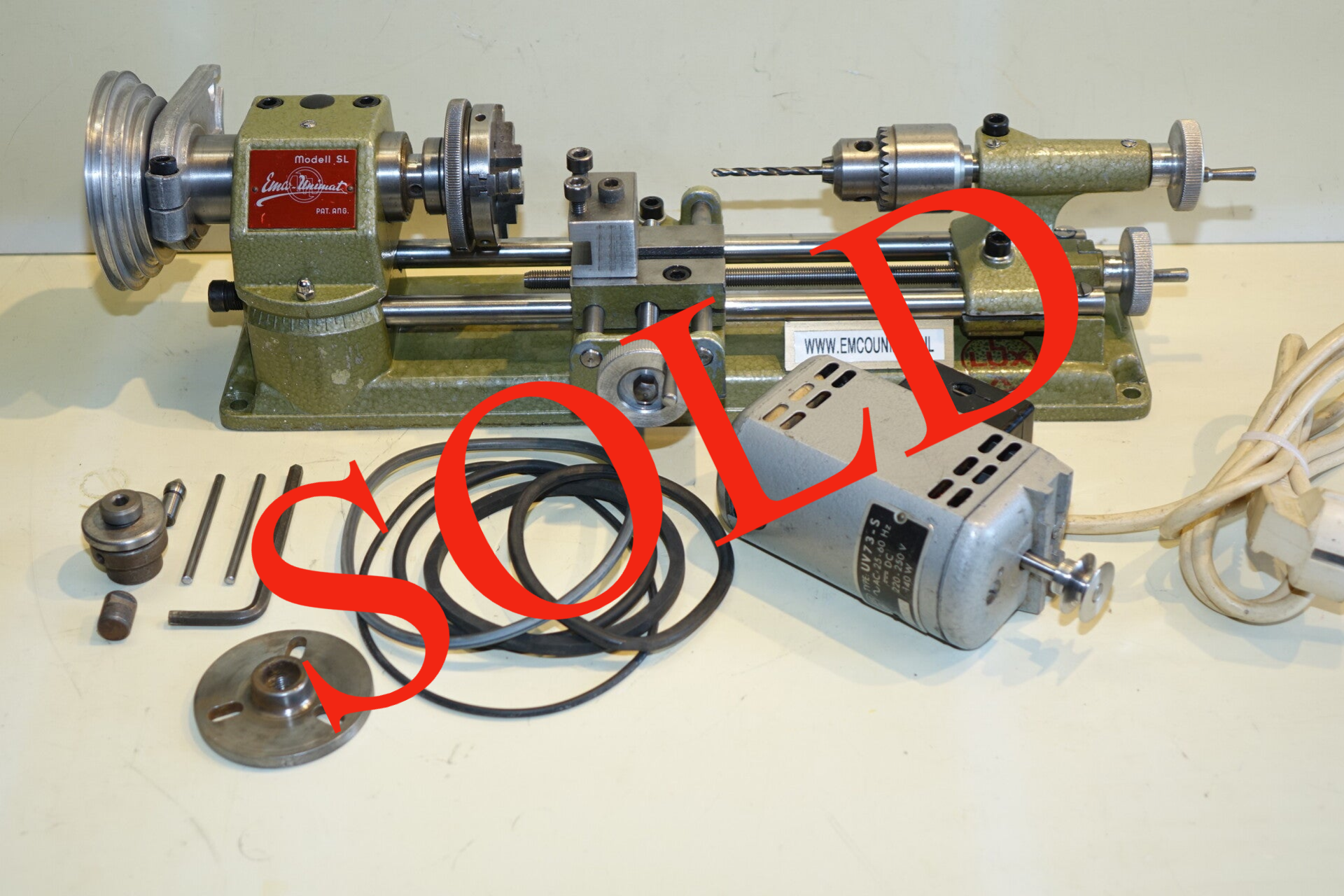 in goede staat emco unimat draaibank project met losse motor Art. 7025