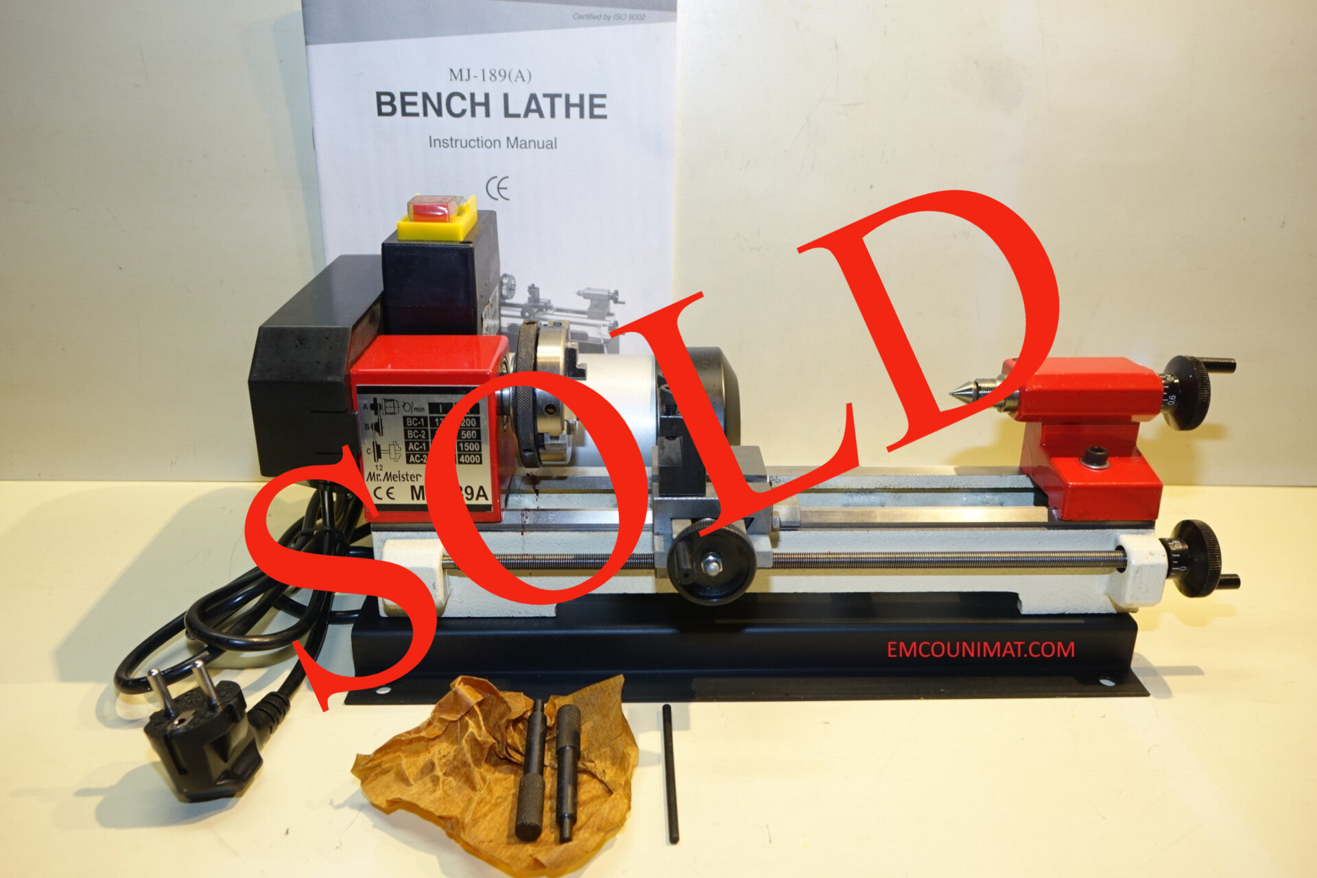 NIEUW Metaaldraaibankje MJ189 (vrijwel gelijk aan Unimat 3) Art. 7075