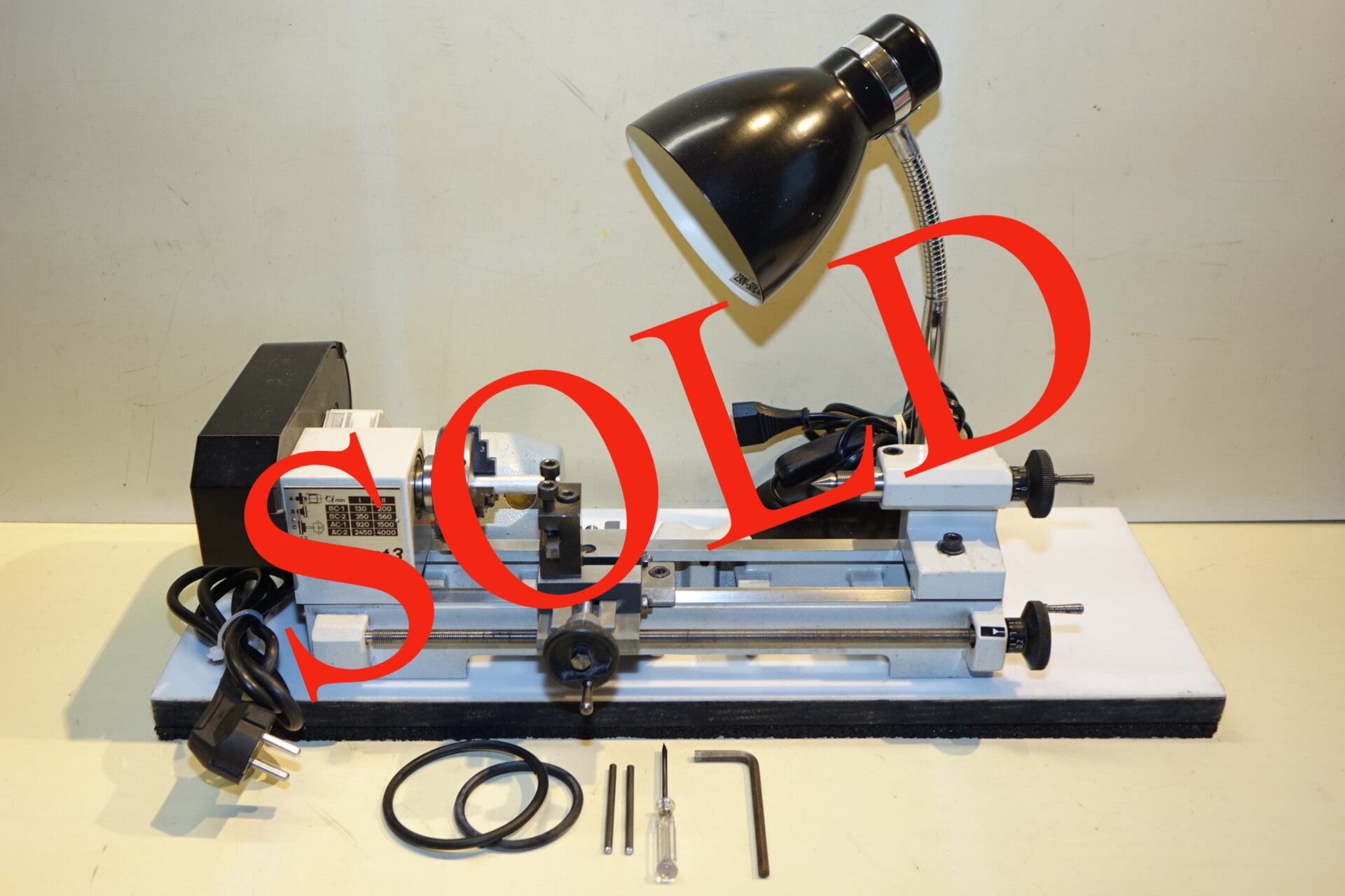 Emco Unimat 3 metaaldraaibank topstaat en met lamp Art. 7165