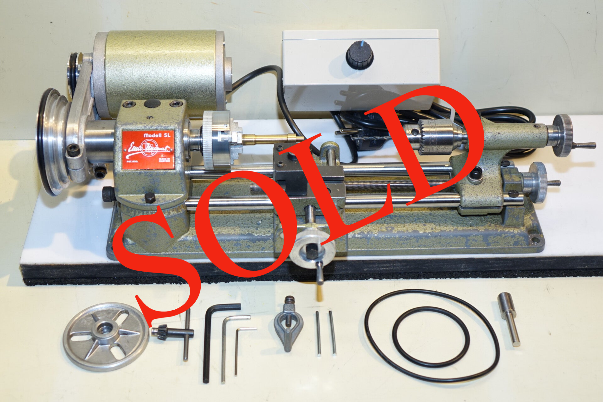 Gebruikte Emco Unimat hobby draaibank met varitoer motor Art. 7230