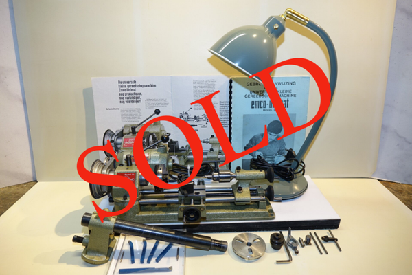 Gebruikt , maar keurige Unimat SL draaibank met Nw.lamp Art. 7240
