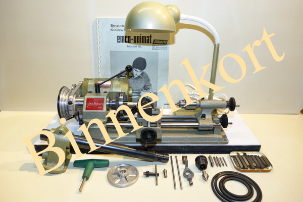 Emco Unimat SL in mooie staat met kolom en lamp. Art. 7265