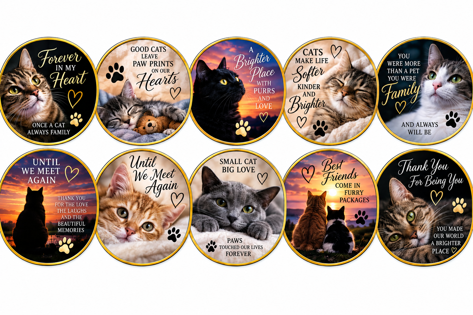 Loving Cats pack of 10