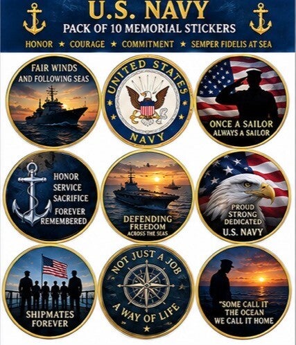 US Navy 10 pack 6”x6”