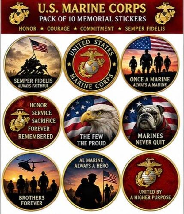 US Marines 10 pack 6”x6”