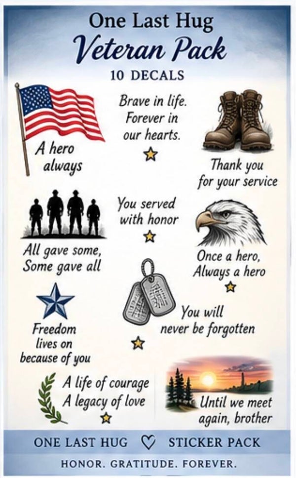 One Last Hug — Veteran Pack — 10 Decals 🇺🇸