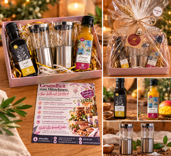 Genuss-Duo mit Stil – Senföl, Mango-Essig & Gourmet-Duett im Geschenkset