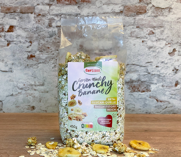 Gersten-Müsli Crunchy Banane – 450 g