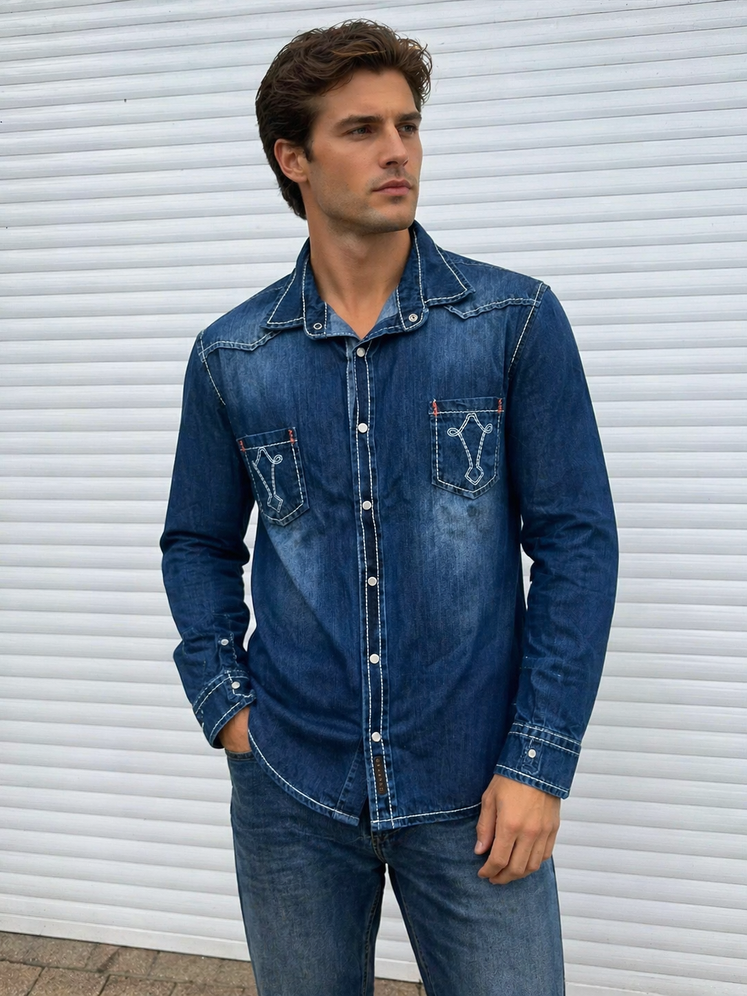 Gasparo jeans overhemd