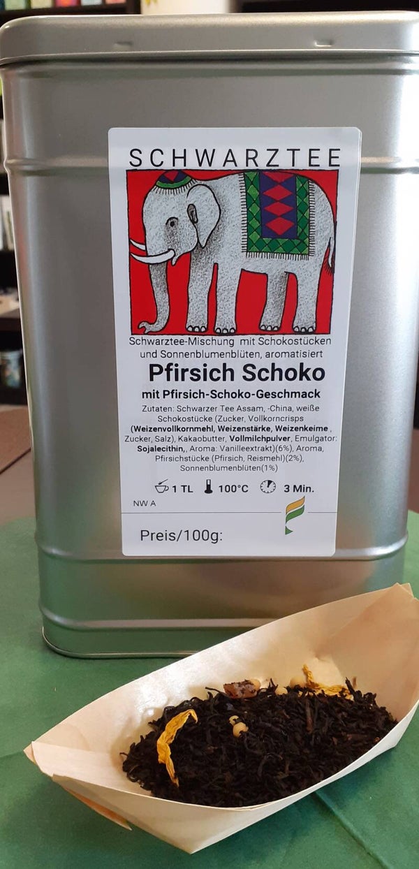 Schwarztee "Pfirsich Schoko"