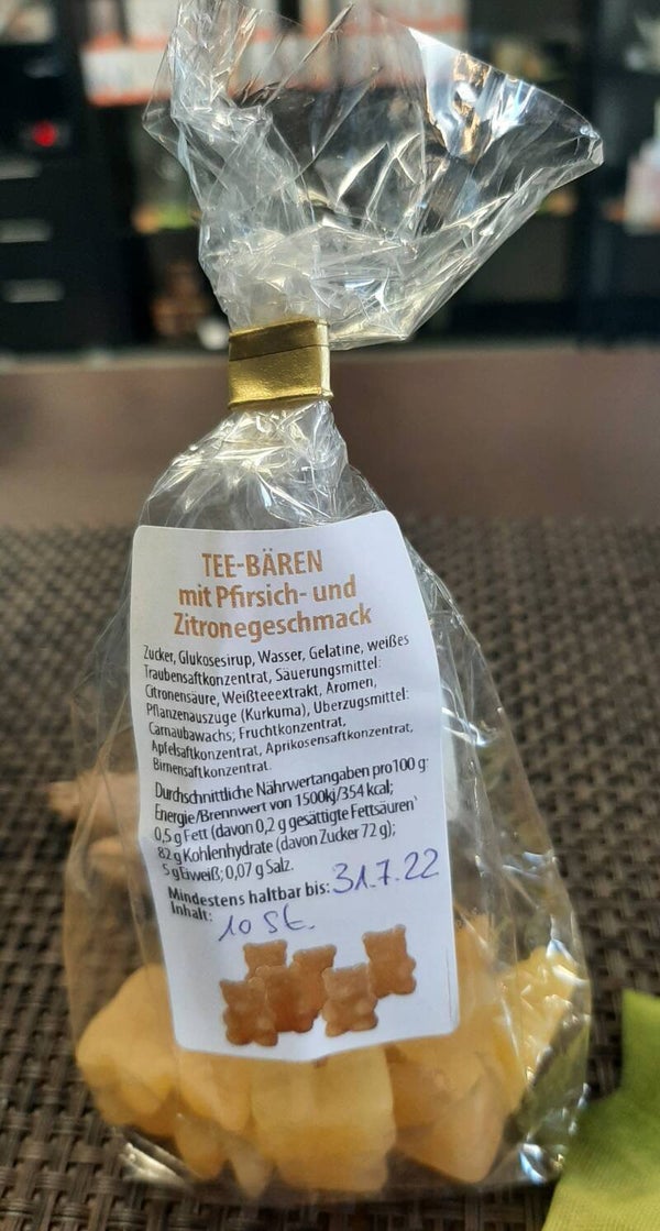 Tee-Bären "Pfirsich-Zitrone"