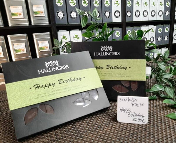 Hallingers Schokolade "Happy Birthday"