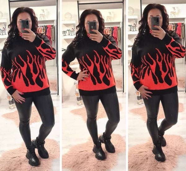 Trui LaviLou  Oranje