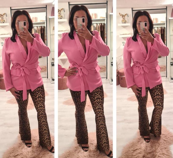 Wikkel blazer Pink
