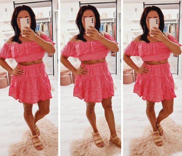 2 delige Set Laura fucsia