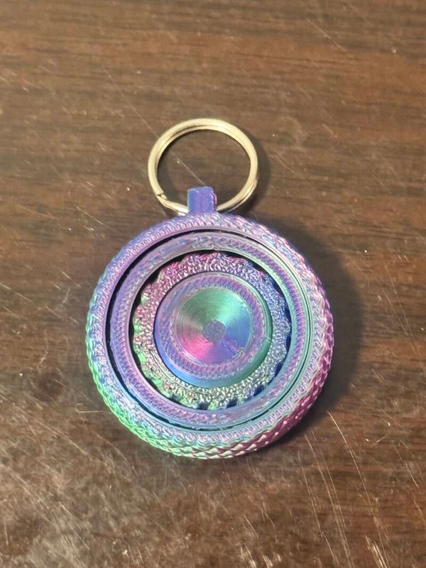 Tricolor Fidget Keychain