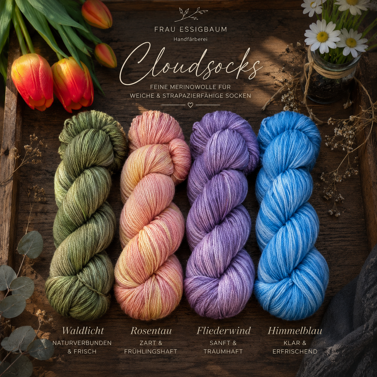 Cloudsocks (75% Merino, 25% Polyamid)