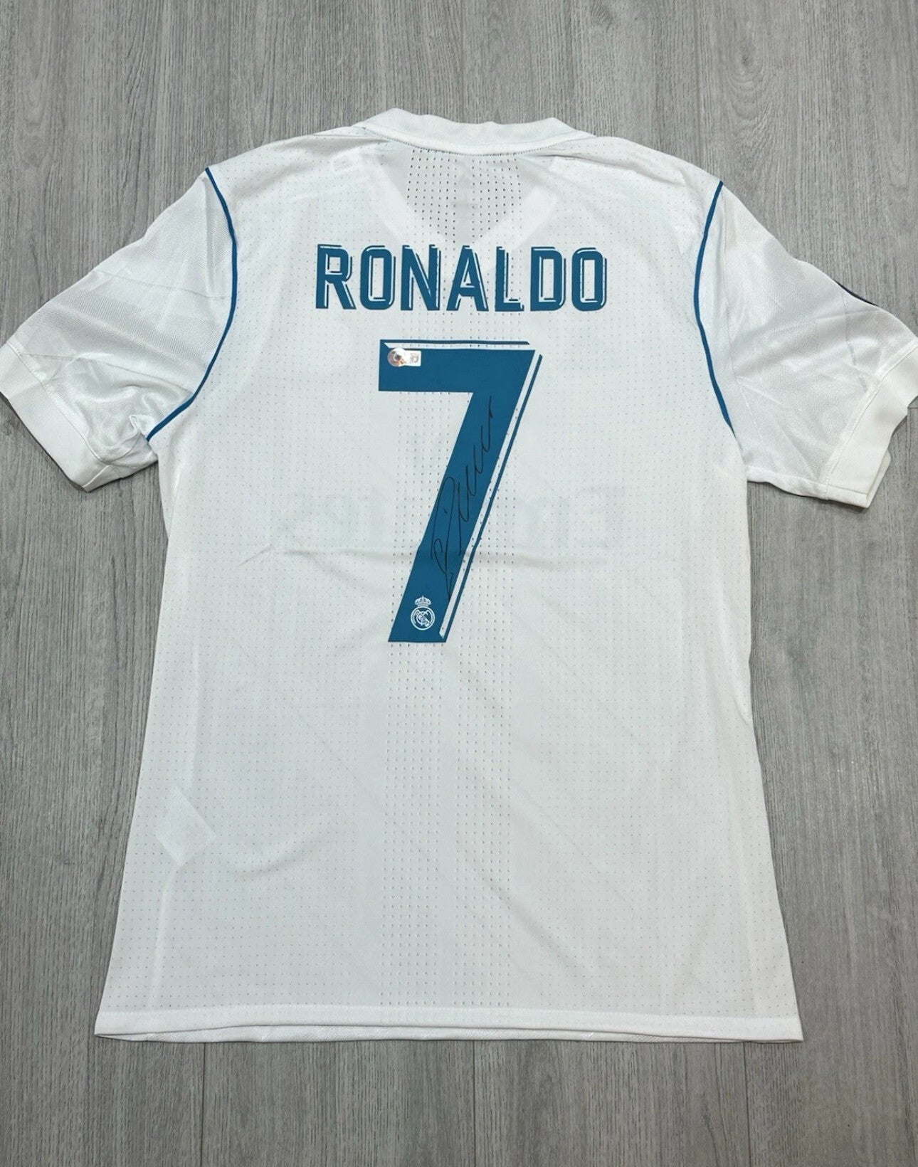 Cristiano Ronaldo Signed Real Madrid 2018 Final Shirt with New Beckett COA
