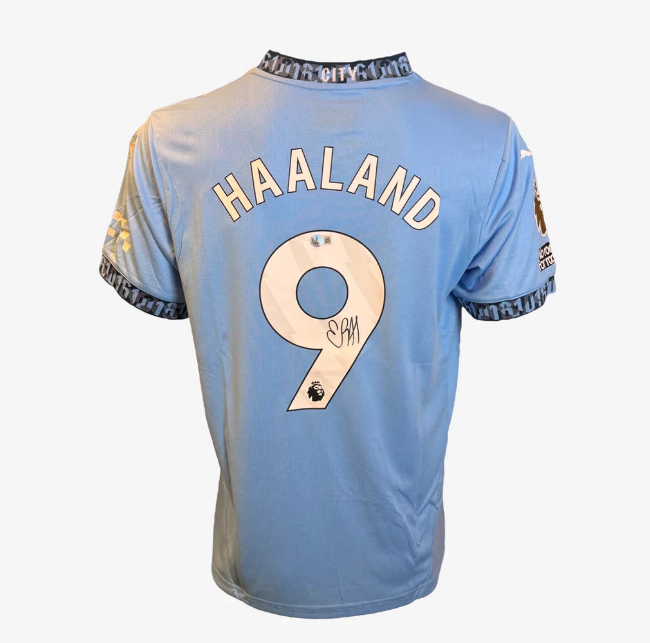 ERLING HAALAND SIGNED MANCHESTER CITY HOME SHIRT - 2024-25