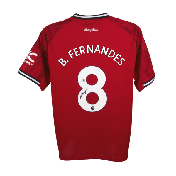 BRUNO FERNANDES SIGNED MANCHESTER UTD HOME JERSEY 2024/25