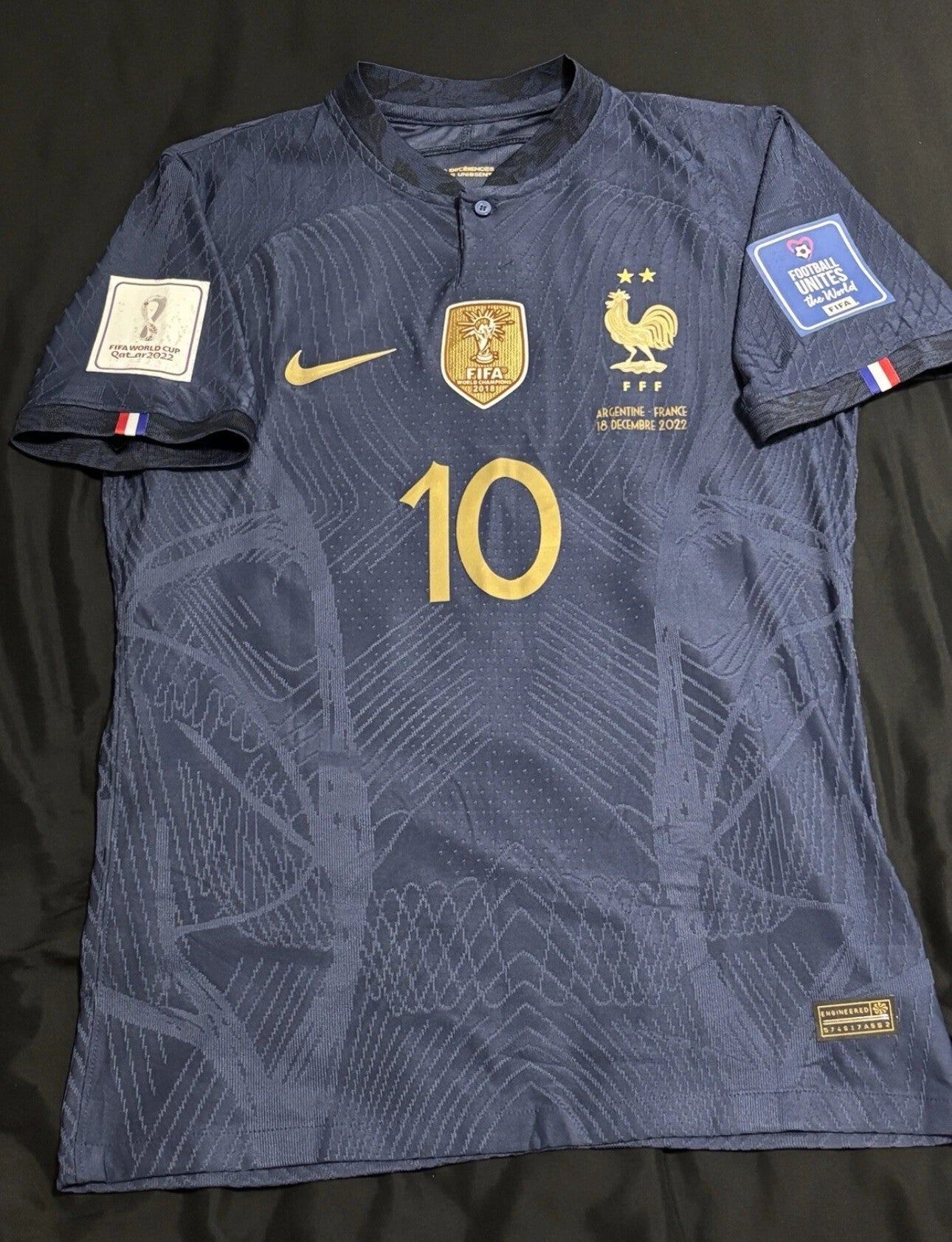 Kylian Mbappe Signed FRANCE JERSEY 2022