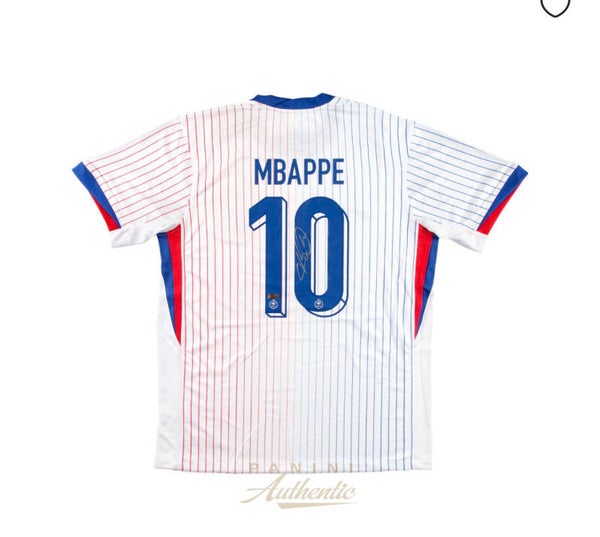 KYLIAN MBAPPE AUTOGRAPHED 2024 FRANCE NATIONAL TEAM
