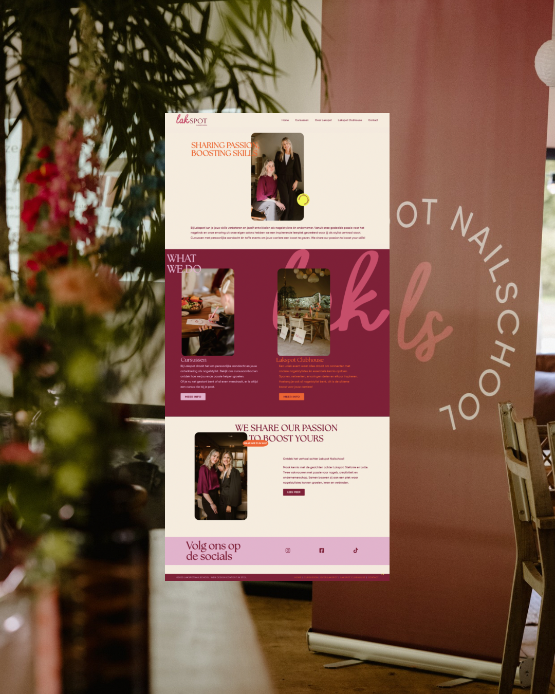 Lakspot Nailschool ontwerp