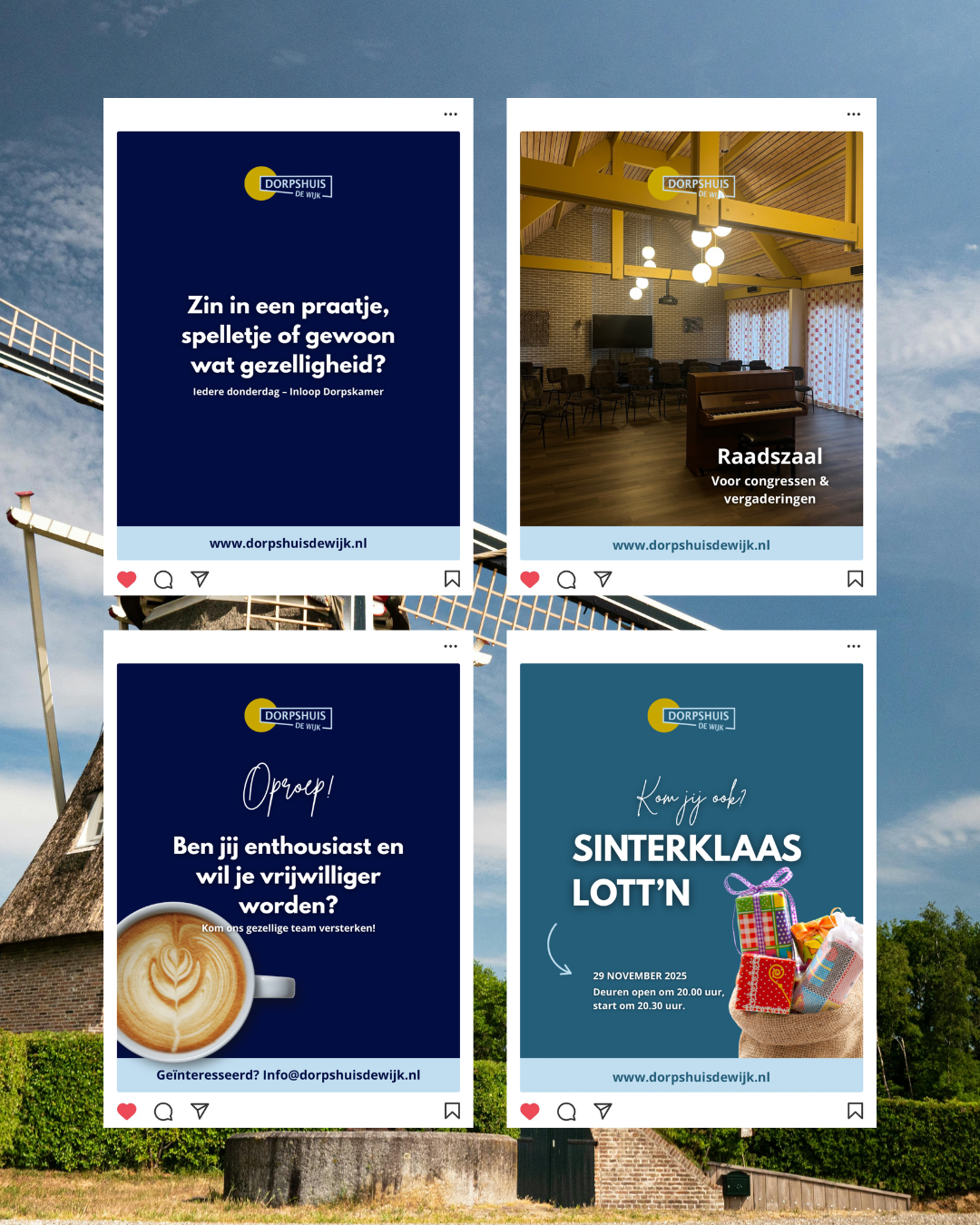 Social media Dorpshuis De Wijk