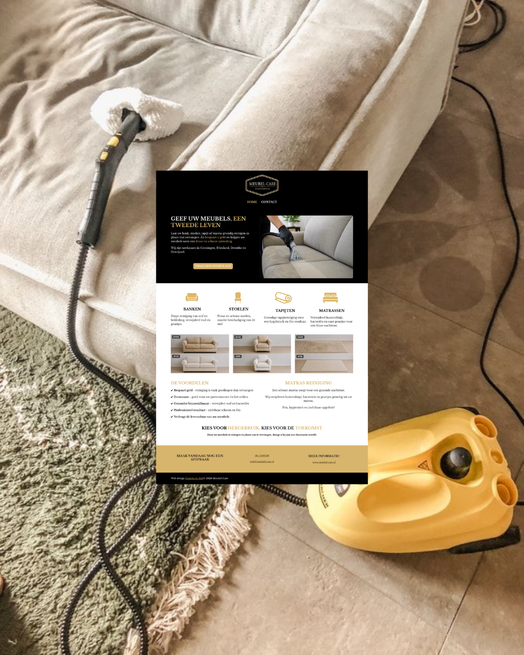 Website ontwerp Meubel-Care