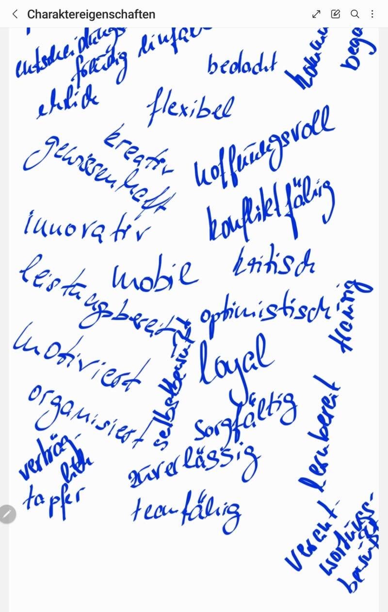 Meine Charaktereigenschaften