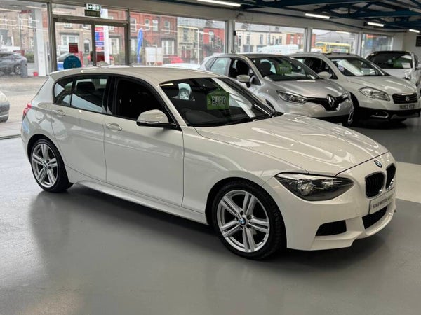 BMW 1 SERIES 2.0 116D M SPORT AUTO 5DR WHITE