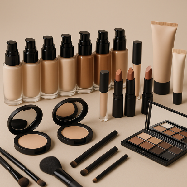Neutral Elegance Make-up-Kollektionsdisplay